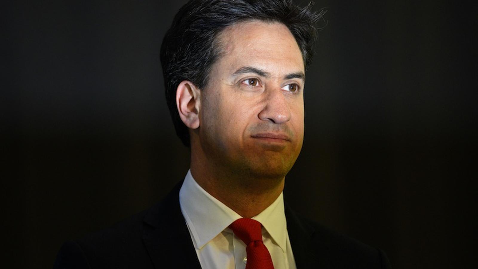 The Labour leader, Ed Miliband, the image of defeat. OLI SCARF / AFP