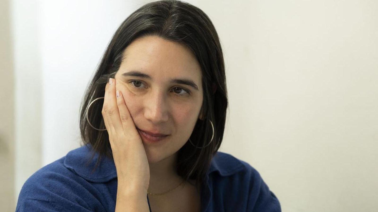 La escritora, guionista y humorista Maria Rovira en el centro cívico Vil·la Urània, Barcelona