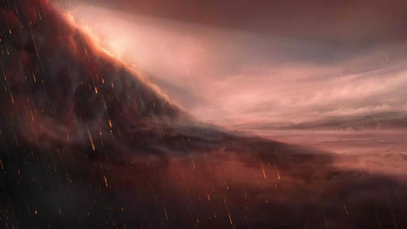Il·lustració del dibuixant Frederik Peeters del planeta WASP-76b