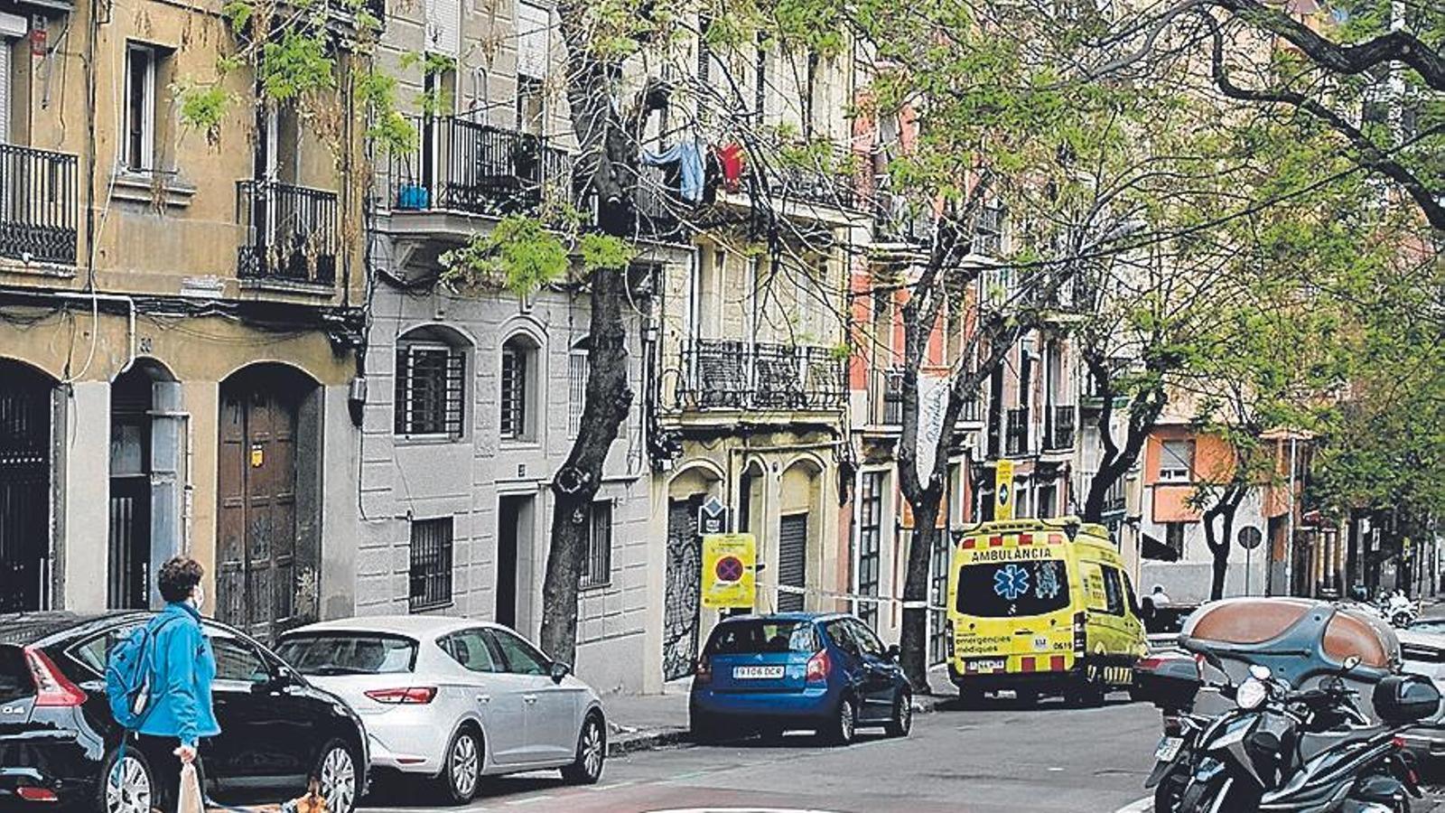 El carrer de Mata de Barcelona aquesta setmana. Un indret que els veïns anomenaven “el port”.