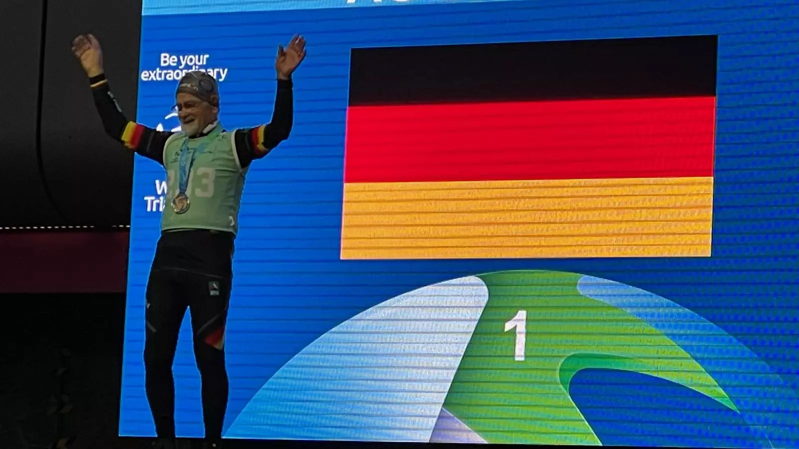 L'atleta més veterà de la competició ha rebut un reconeixment.
