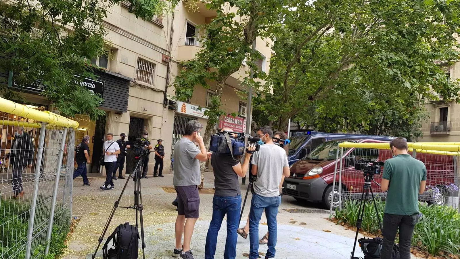 El desplegament policial a Sant Antoni