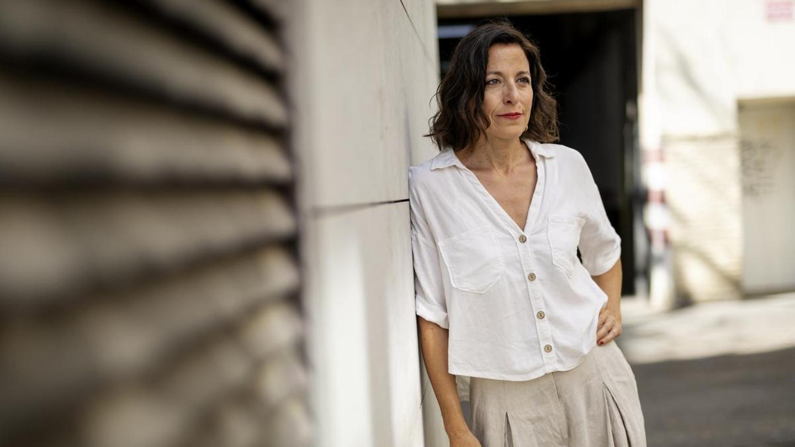 Writer Gloria de Castro, during an interview in Barcelona.