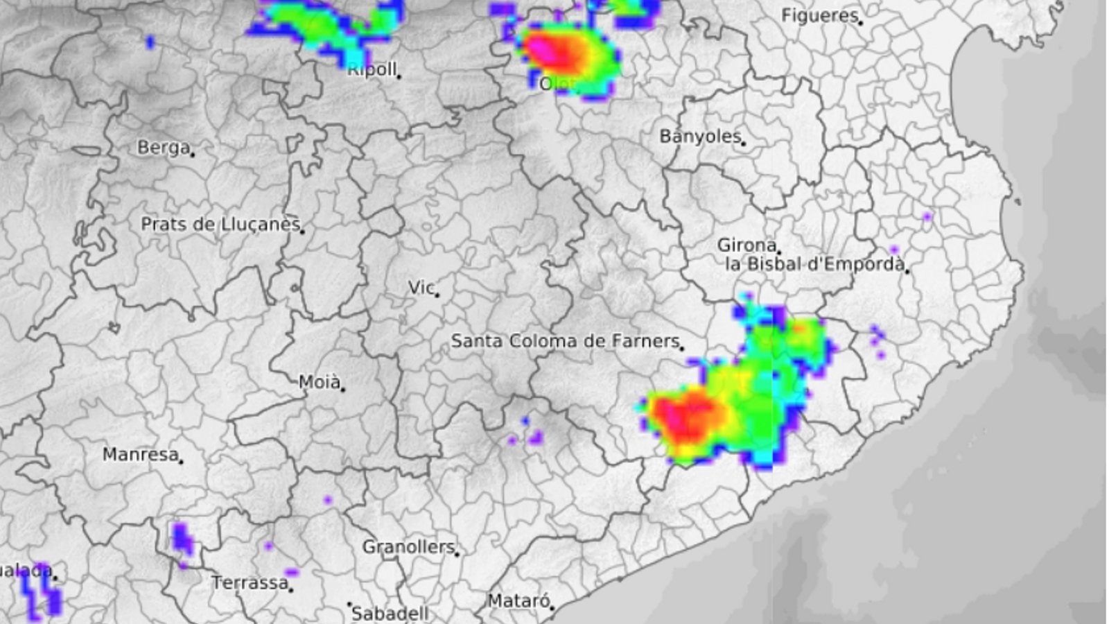 Meteocat Radar, 15:45h