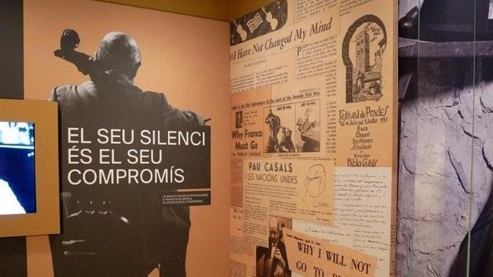 'Pau Casals, music for peace', at the Palau Robert.