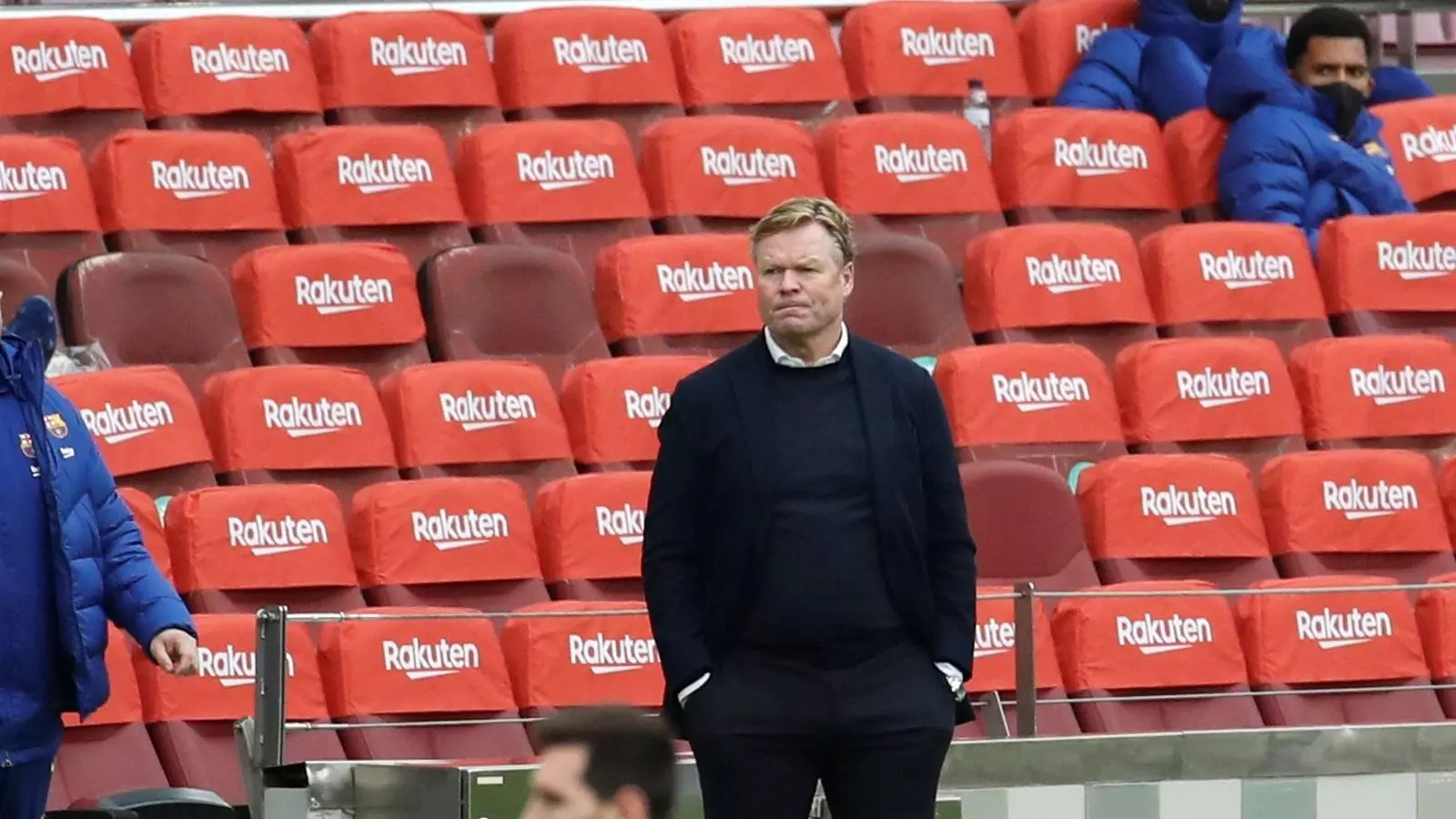 Ronald Koeman en el duel contra el Cadis