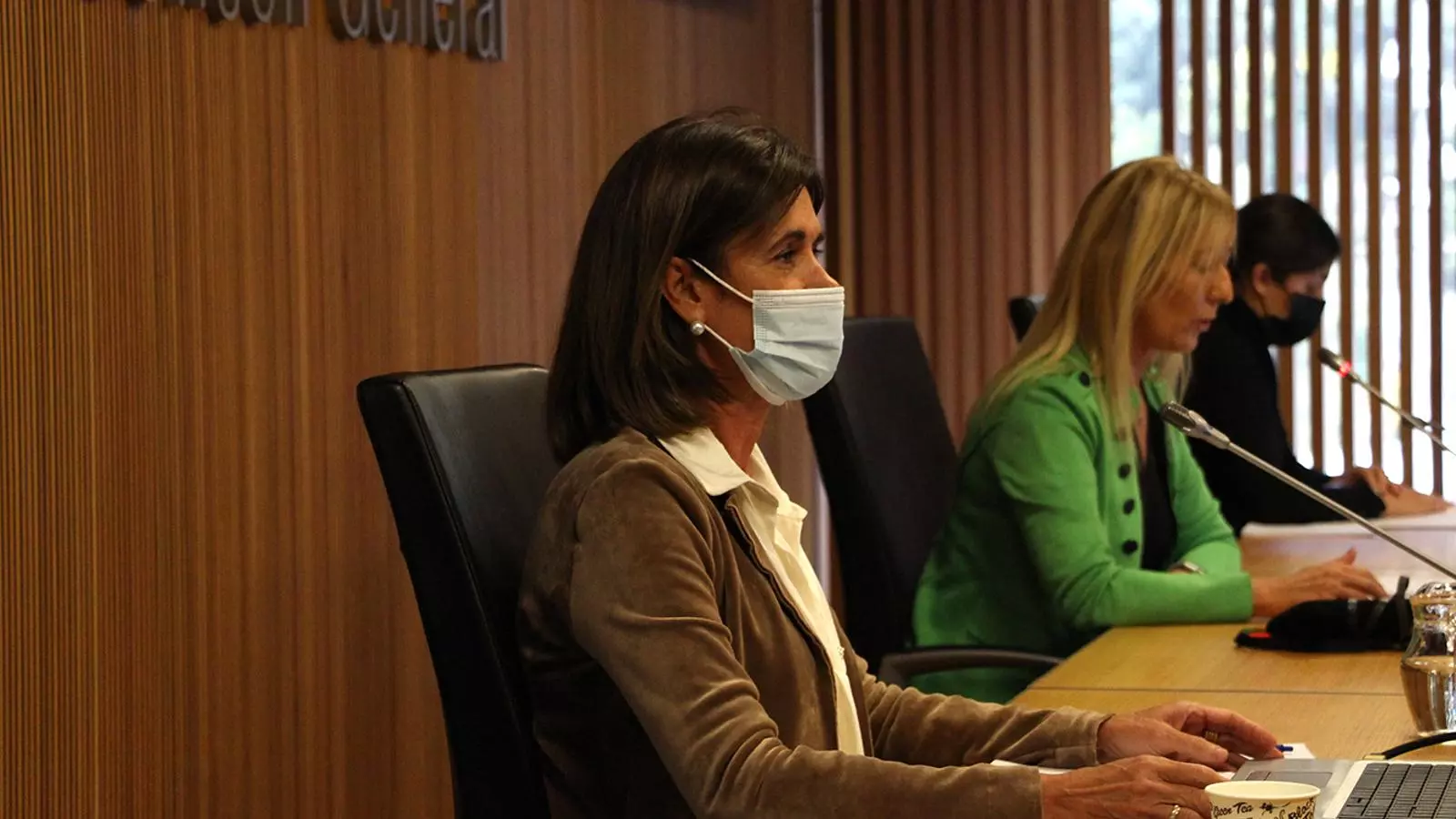 La ministra d'Educació i Ensenyament Superior, Ester Vilarrubla, durant la compareixença davant la comissió legislativa d’Educació, Recerca, Cultura, Joventut i Esports.