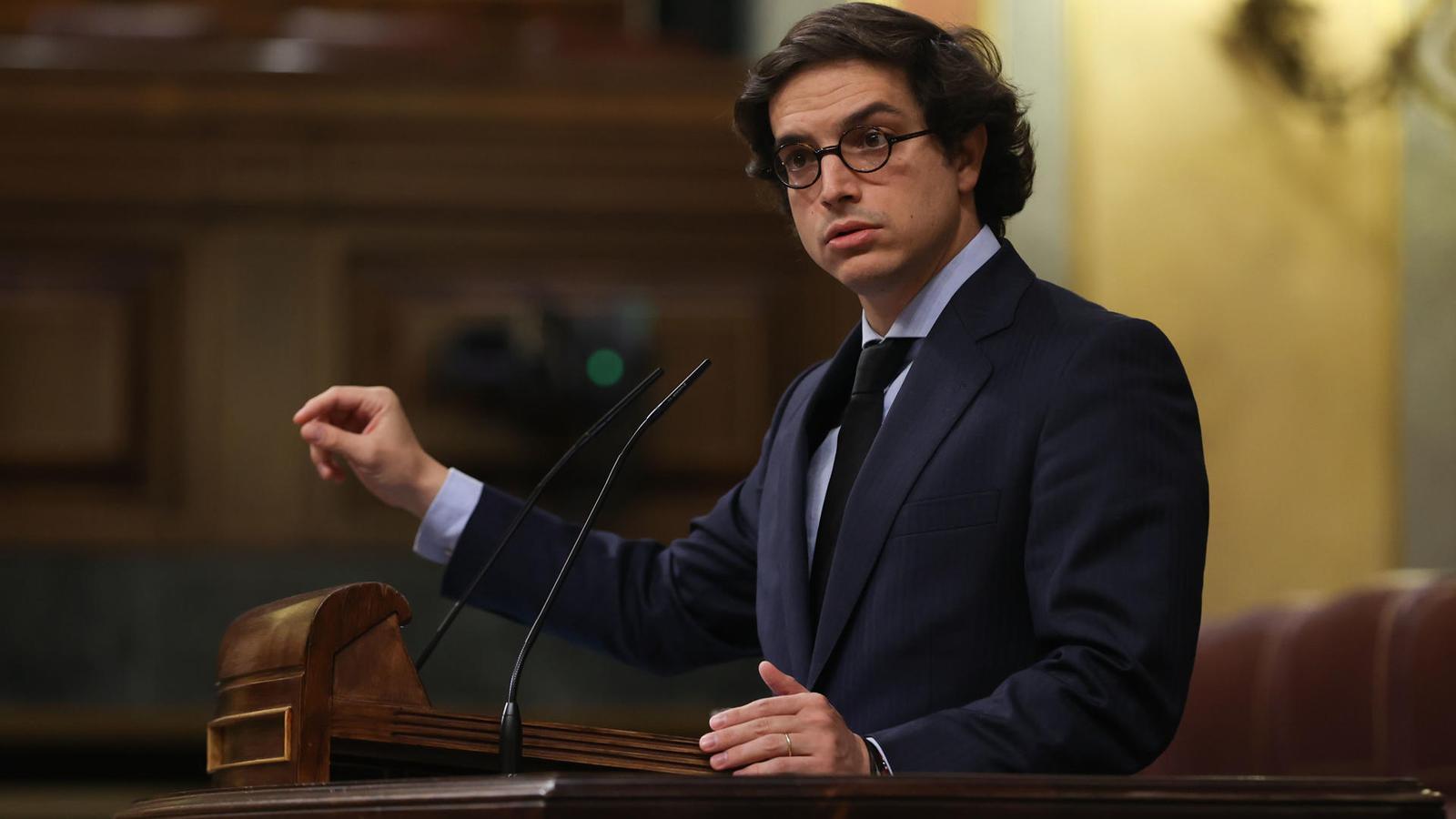 El diputado de Vox José María Figaredo en el Congreso.