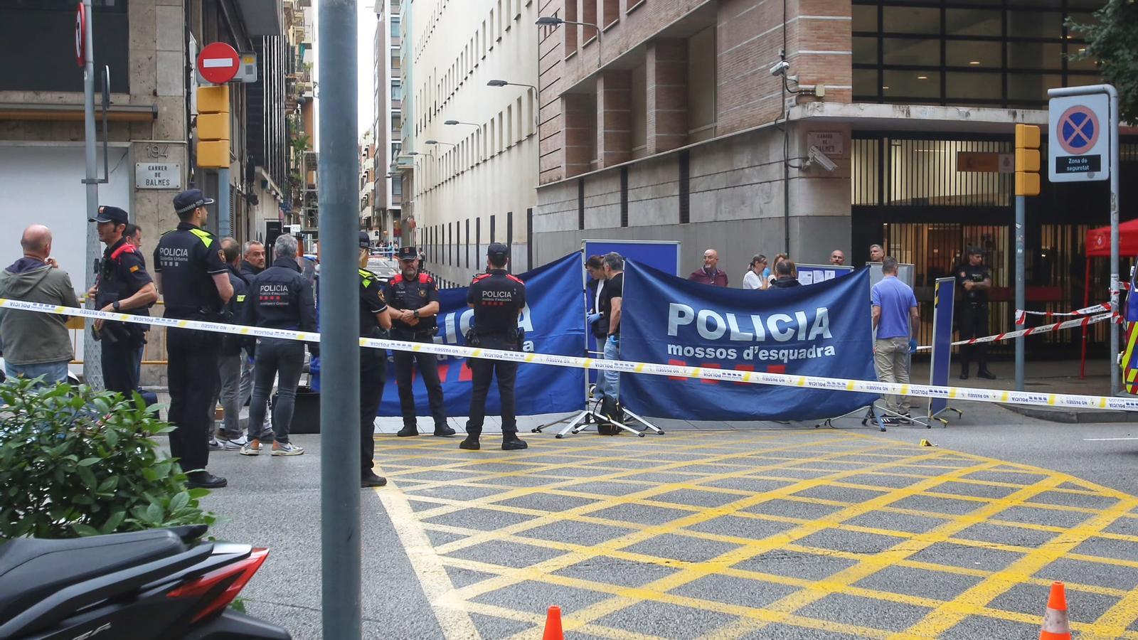 The crime scene of Balmes street.