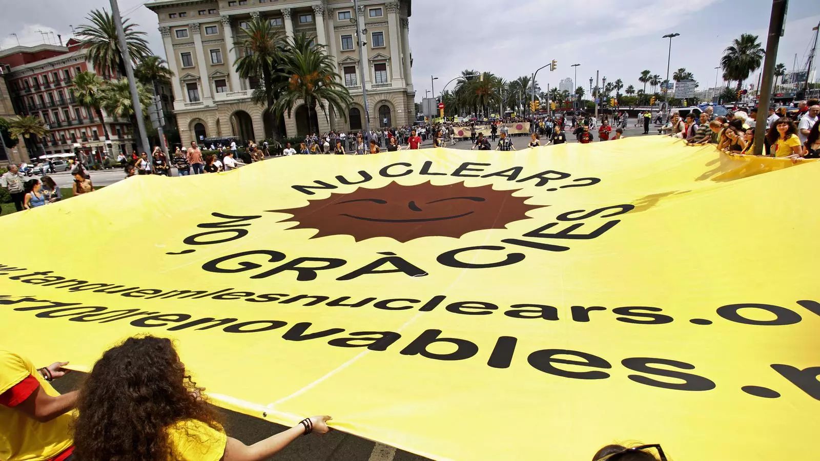 Manifestació antinuclear a Barcelona. Manolo Garcia