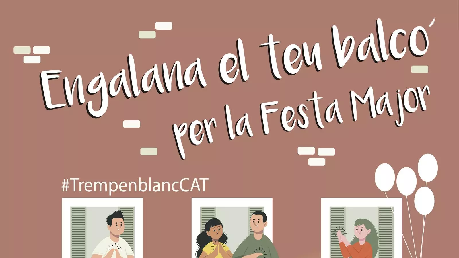 Tremp manté la Festa Major i anima als veïns a engalanar els balcons