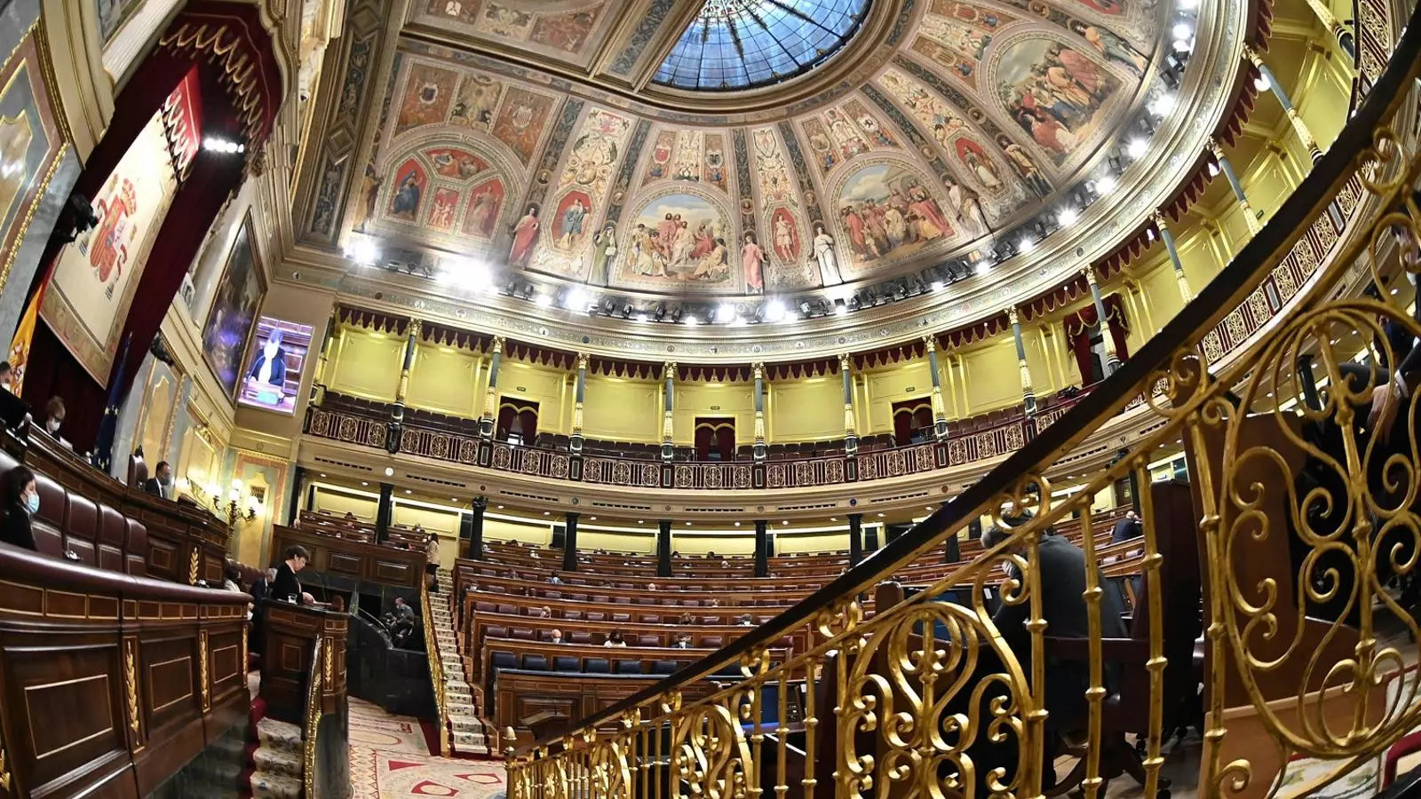 Imatge de l’hemicicle del Congrés de Diputats a Madrid en un ple recent.
