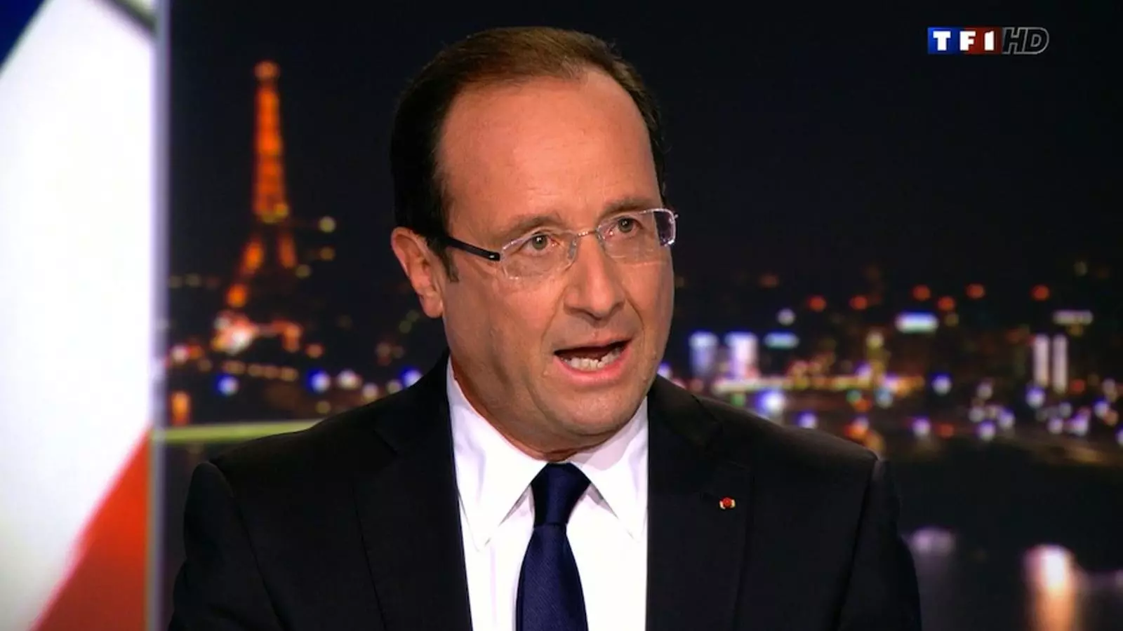 Hollande, durant l'entrevista a TF1. REUTERS