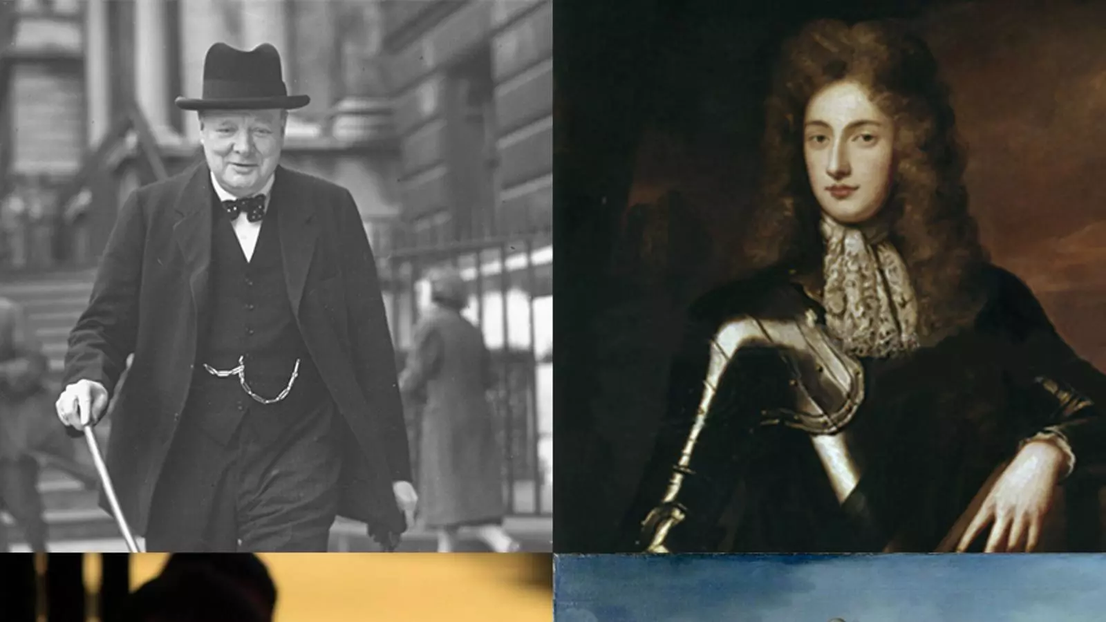 Winston Churchill, Sarah Churchill, James Fitz-James Stuart, duc de Berwick i Cayetana Fitz-James Stuart.