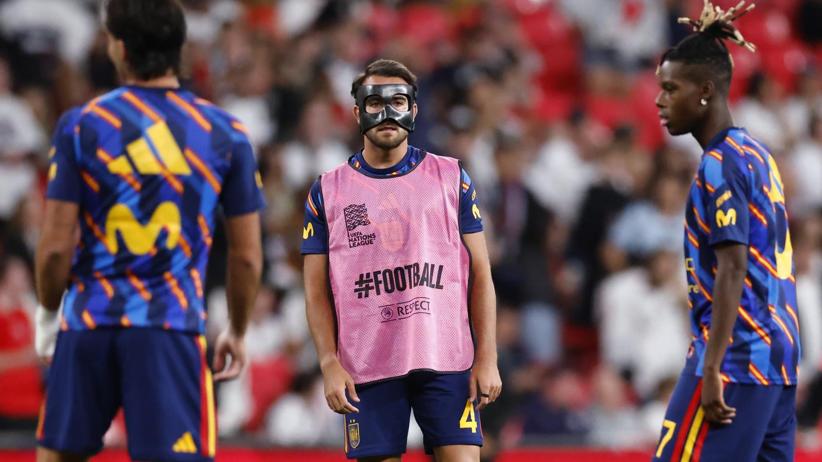 Eric Garcia, during the warm-up of the England-Spain Nations League match