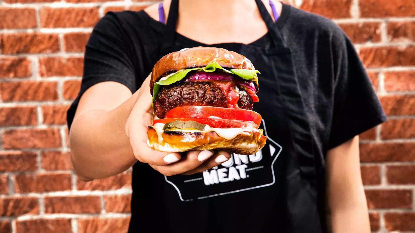 Una hamburguesa amb carn de nou format