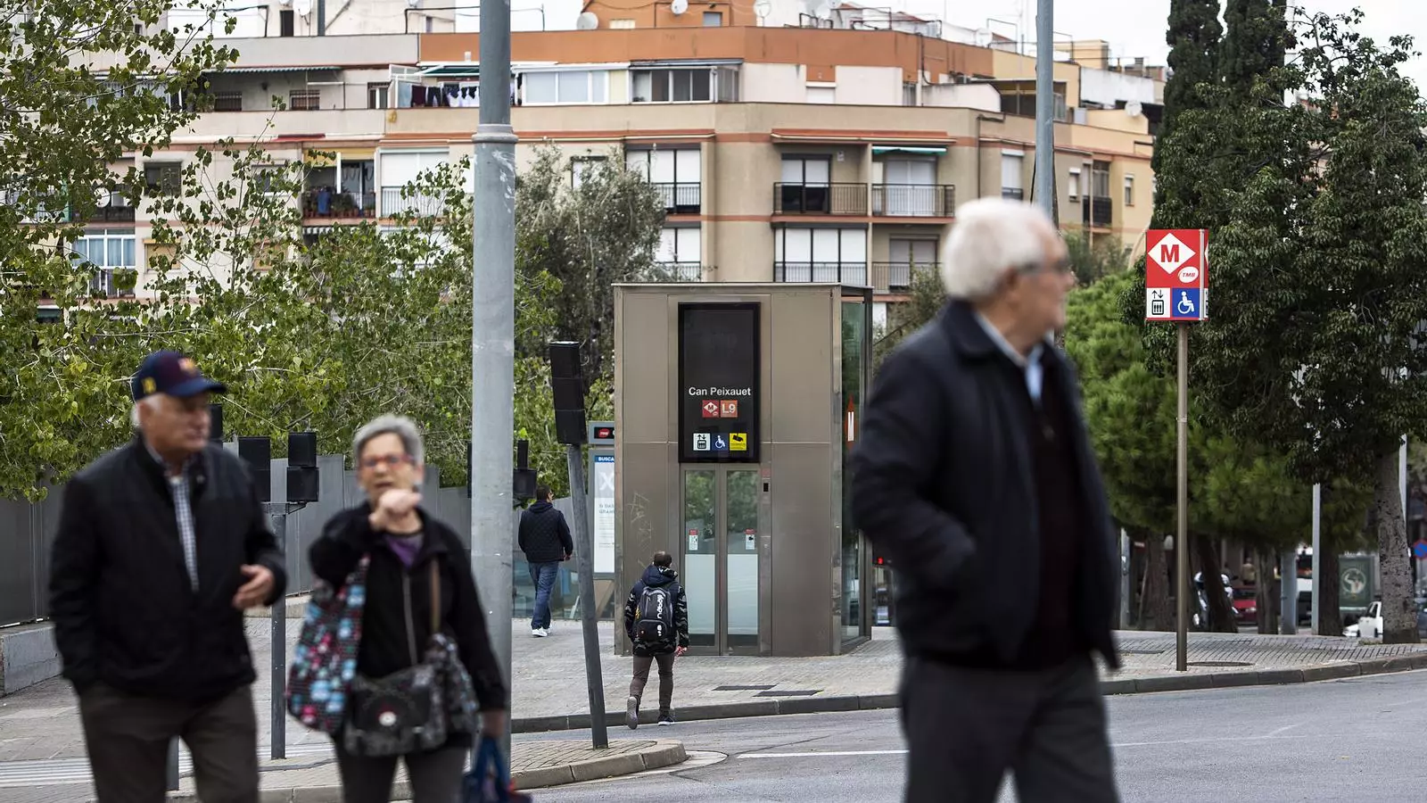 L'estació de Can Peixauet de la L9 on es van produir els fets