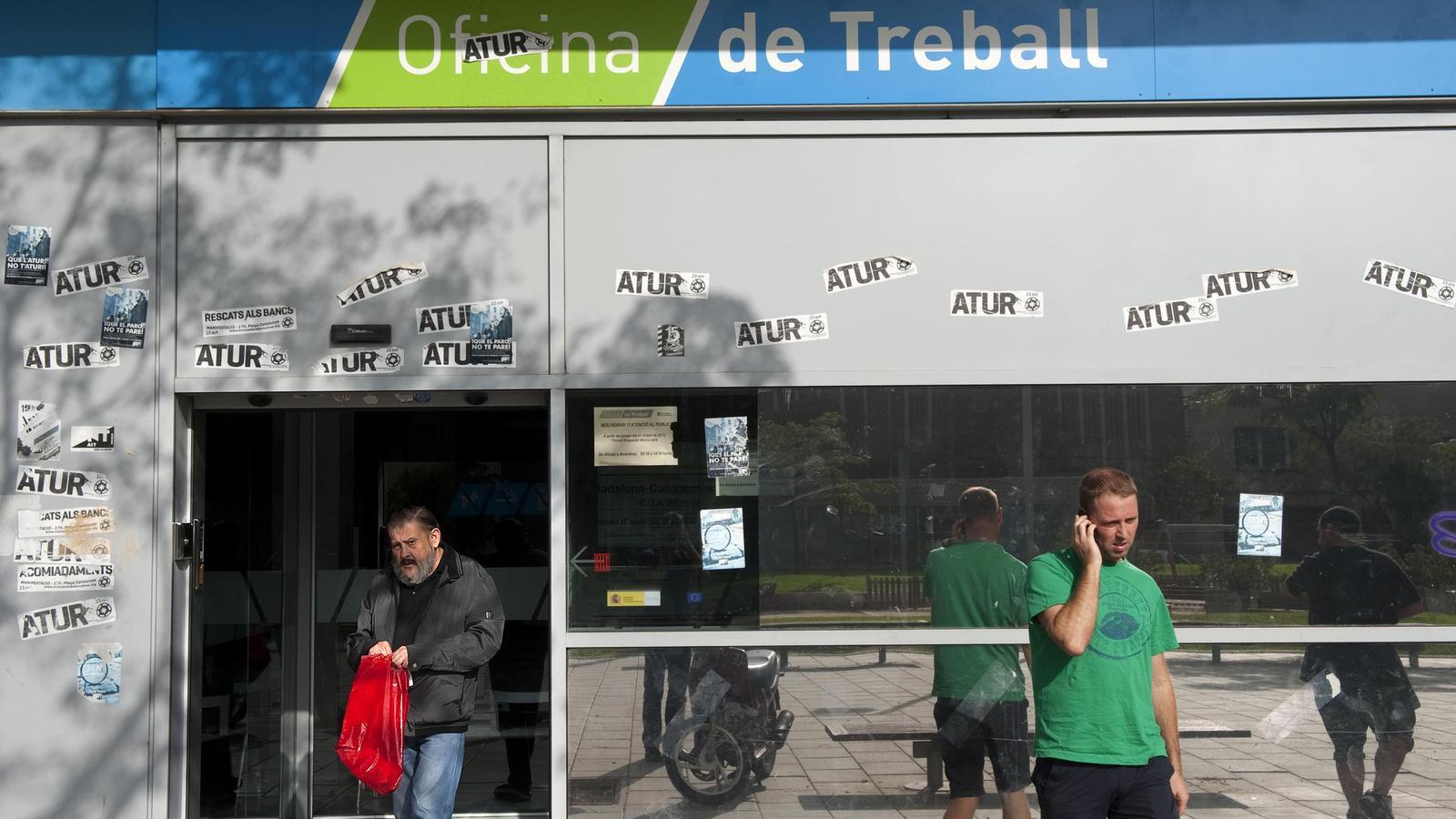 Una oficina del SOC en Badalona