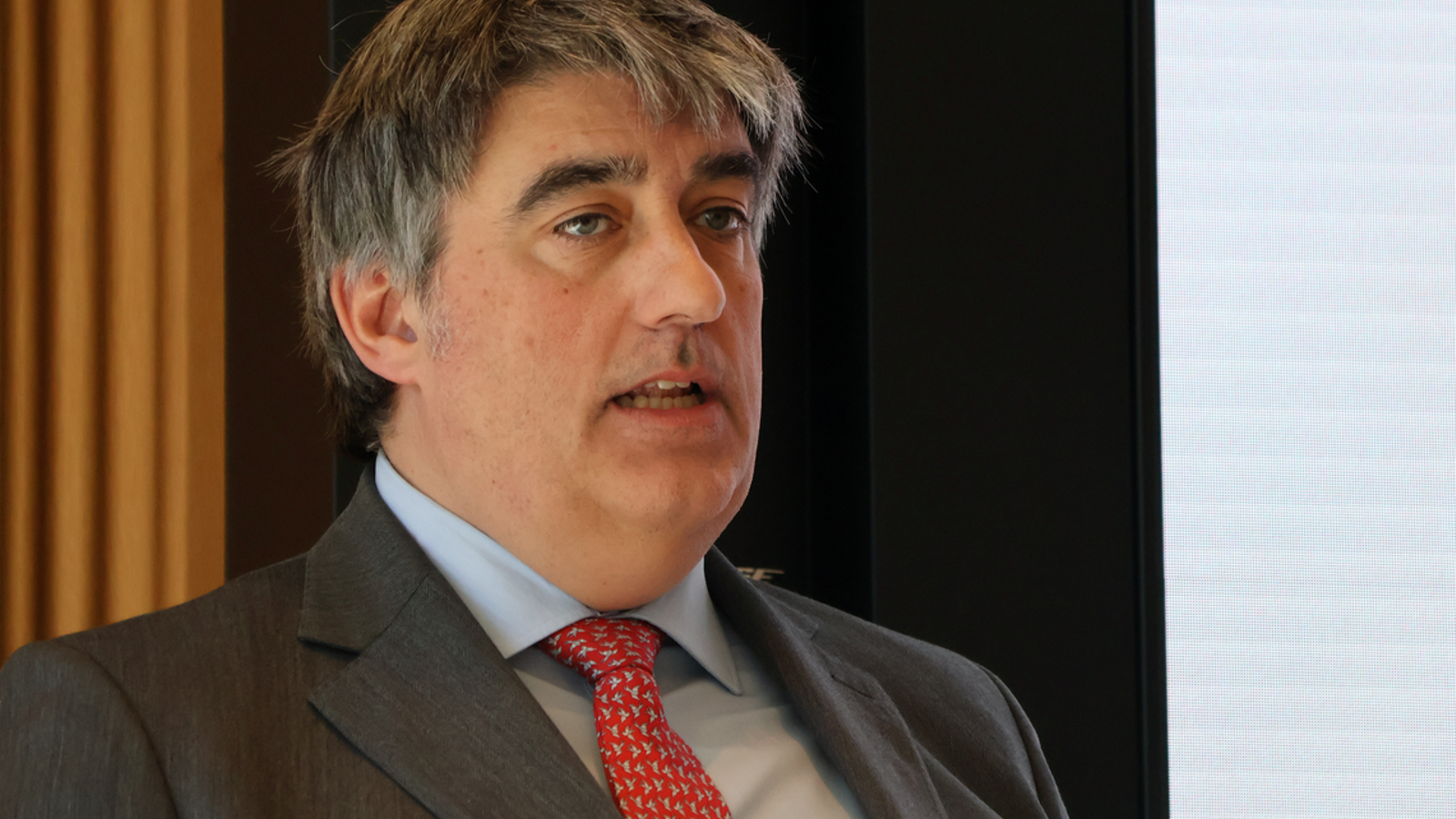 El CEO d'Andbank, Carlos Aso, durant la presentació de resultats del 2025.