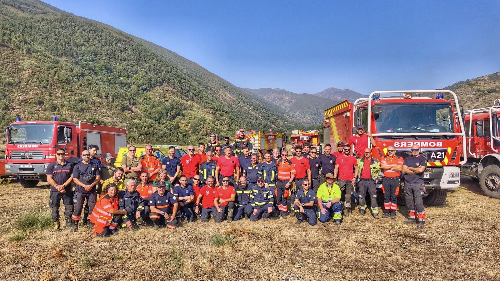 The Balearic Islands troops deployed to the fires in León