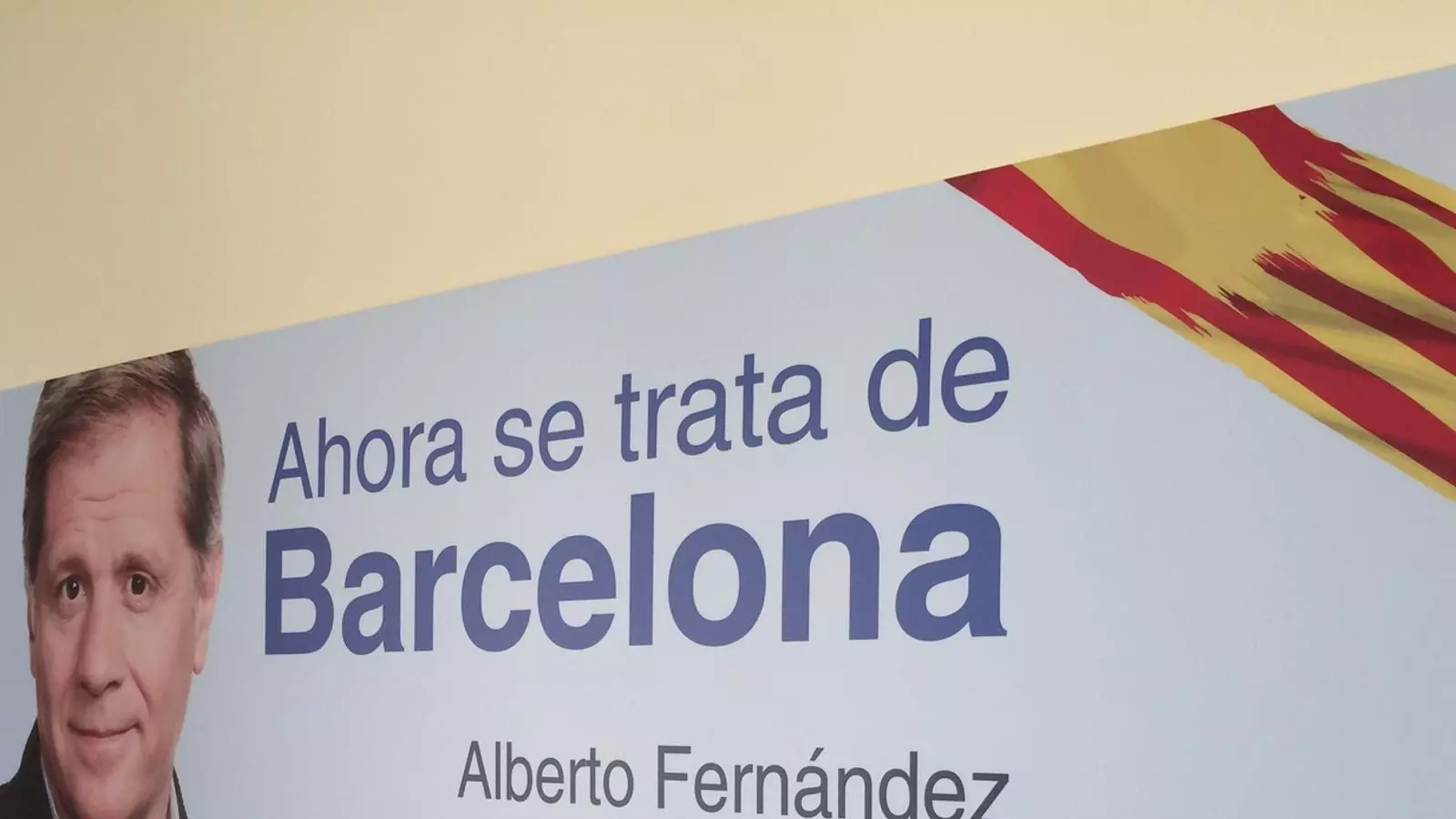 Imatge de campanya del candidat del PP a Barcelona, Alberto Fernández Díaz