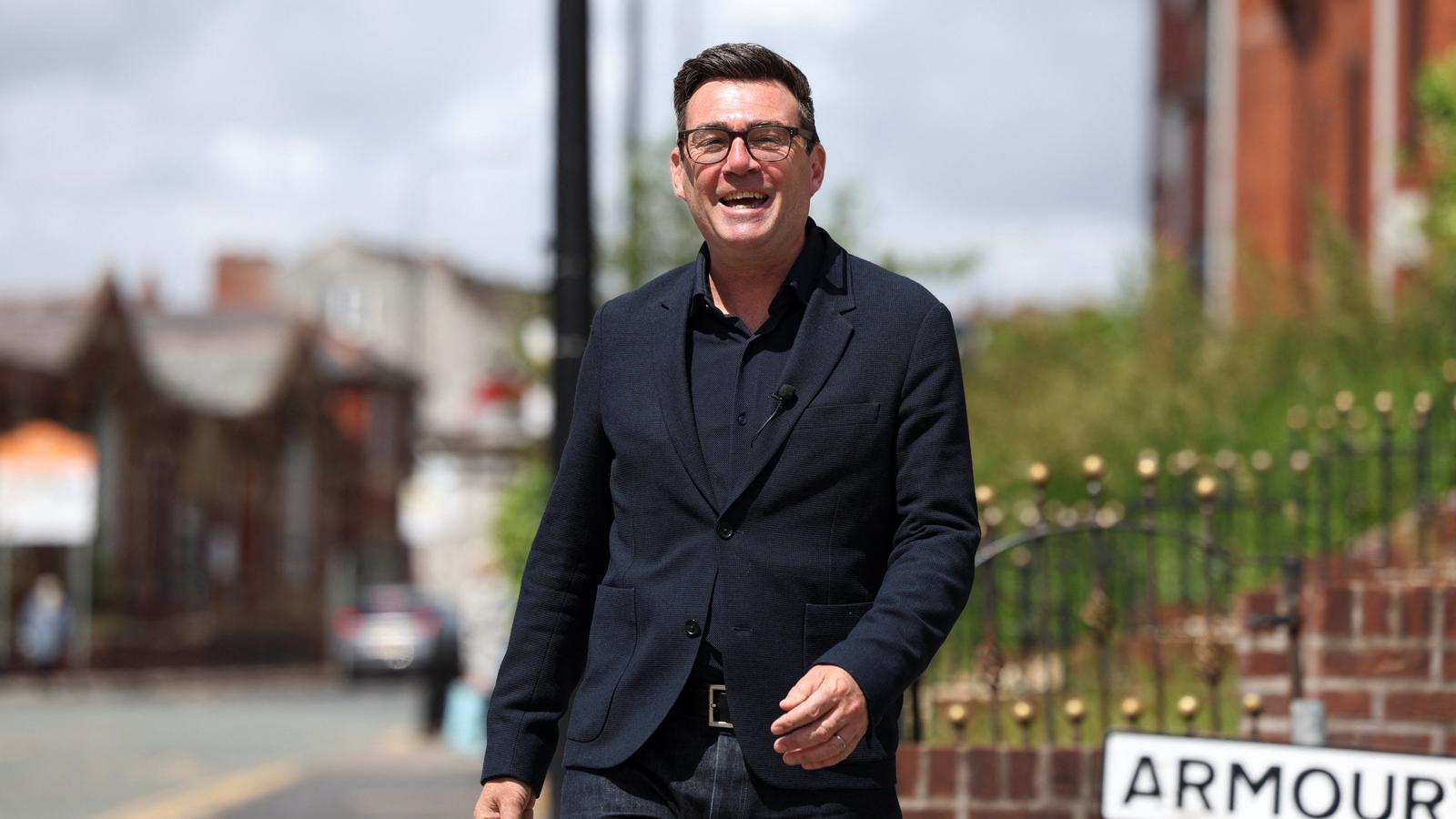 Andy Burnham, alcalde del Gran Manchester y candidato laborista al distrito de Makerfield.
