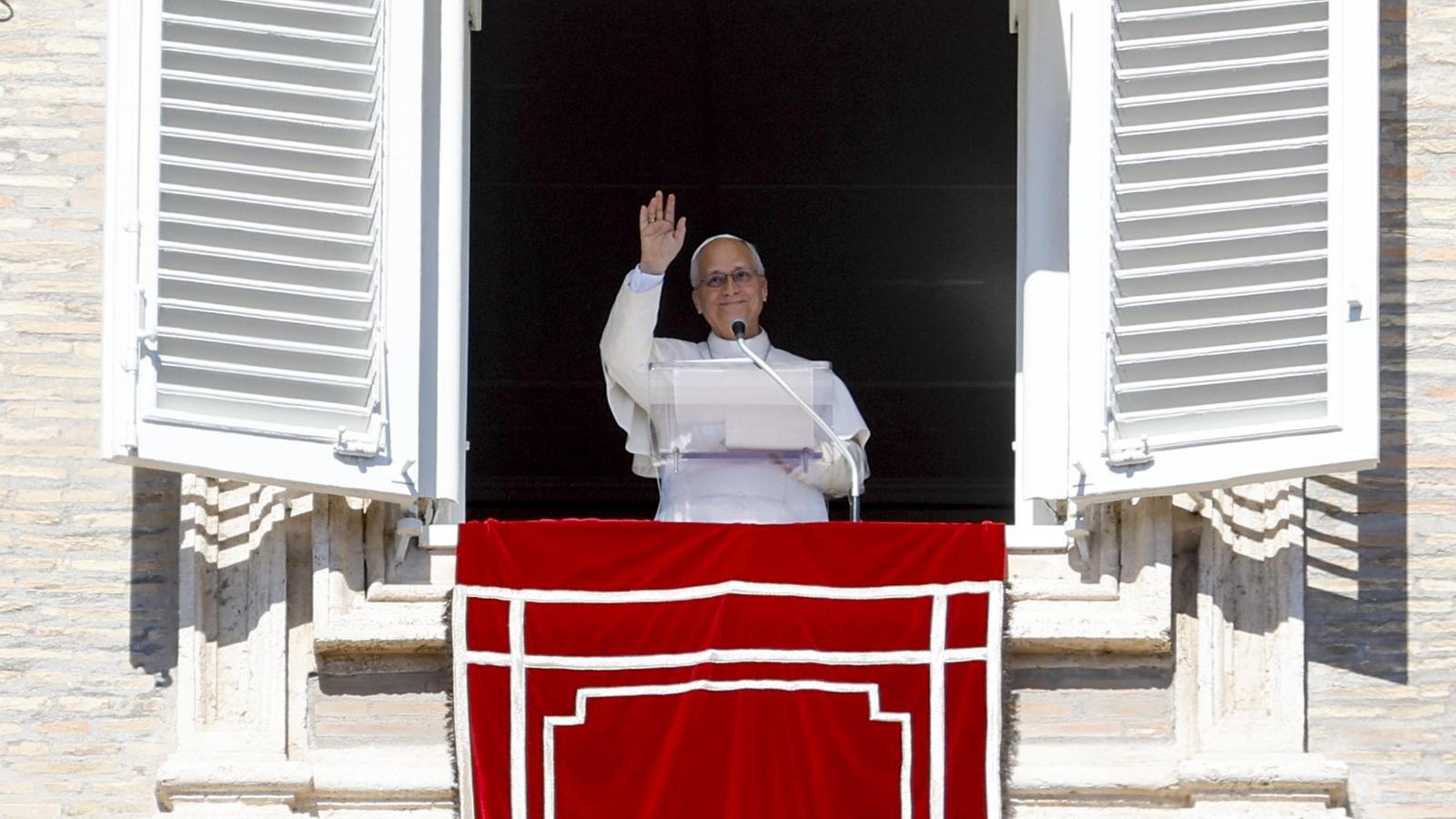 The Pope, yesterday Sunday after the Angelus prayer in Rome.