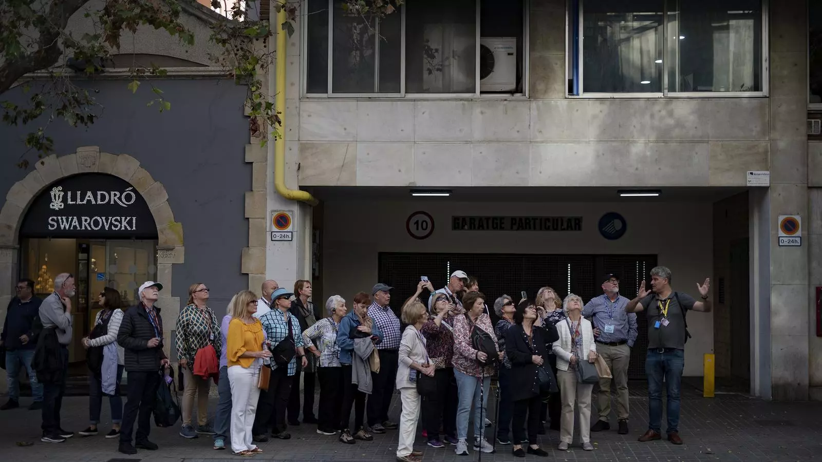 Un grup de turistes a Barcelona.