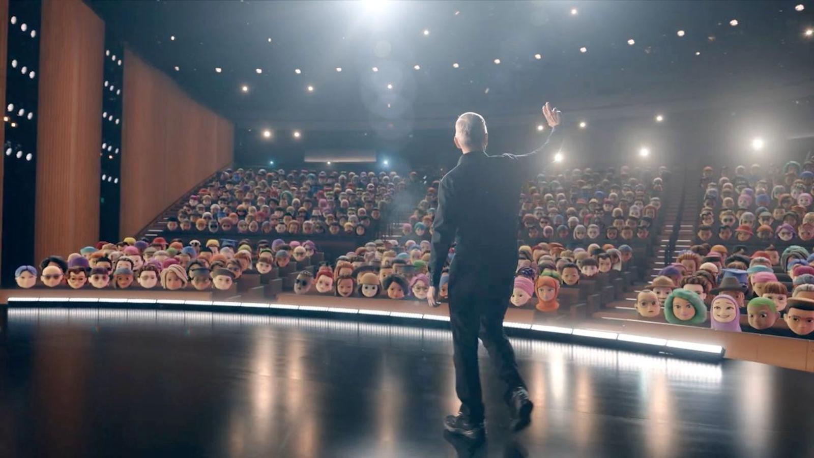 Tim Cook saluda un auditori... d'emojis