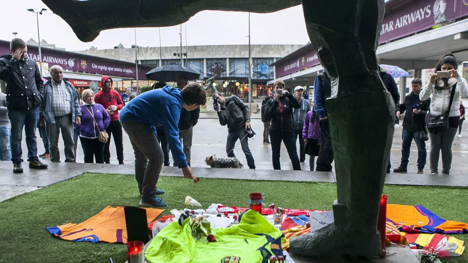 Homenatge a Cruyff al Camp Nou