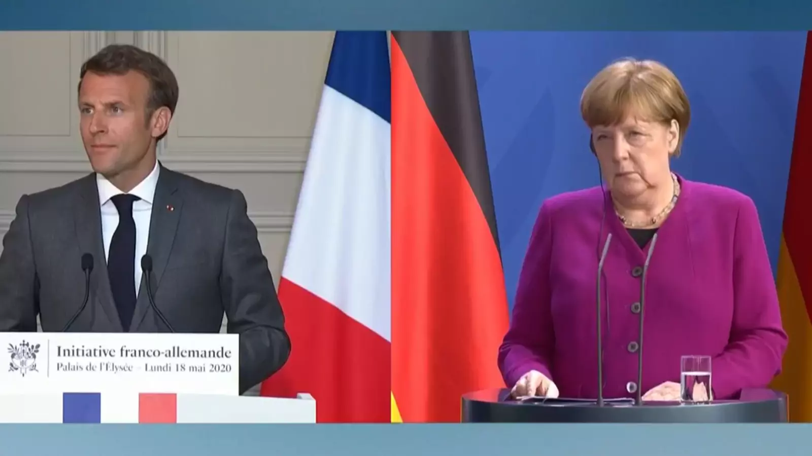 El president francès, Emmanuel Macron, i la cancellera alemanya, Angela Merkel.