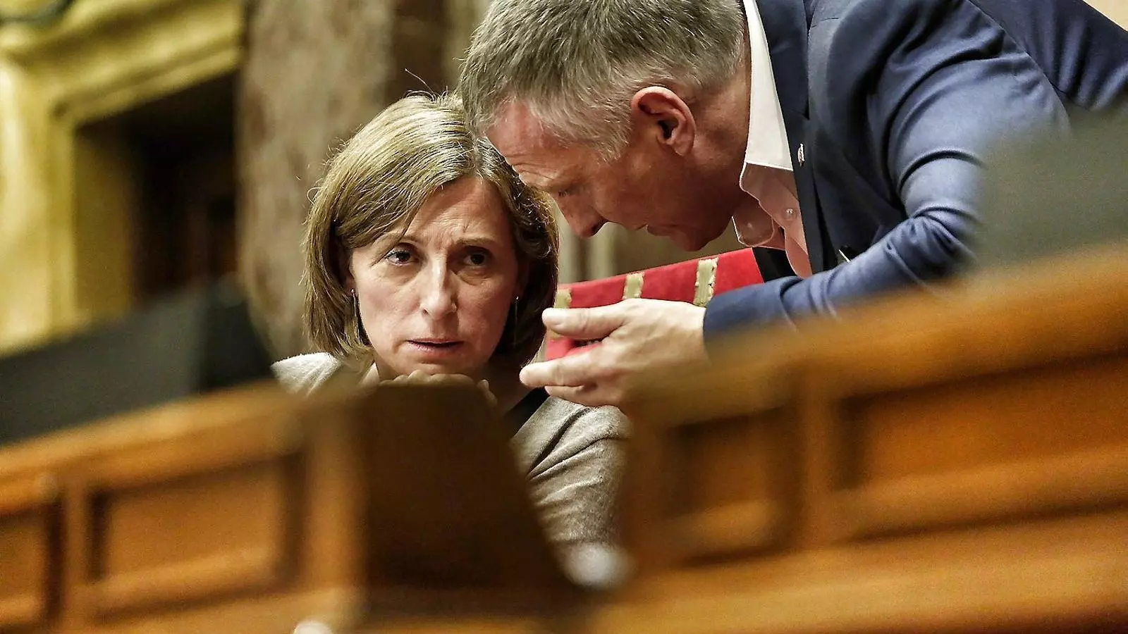 Carme Forcadell, a la foto en l’últim ple del Parlament, va ser escollida diputada i presidenta de la cambra després de presidir l’ANC.