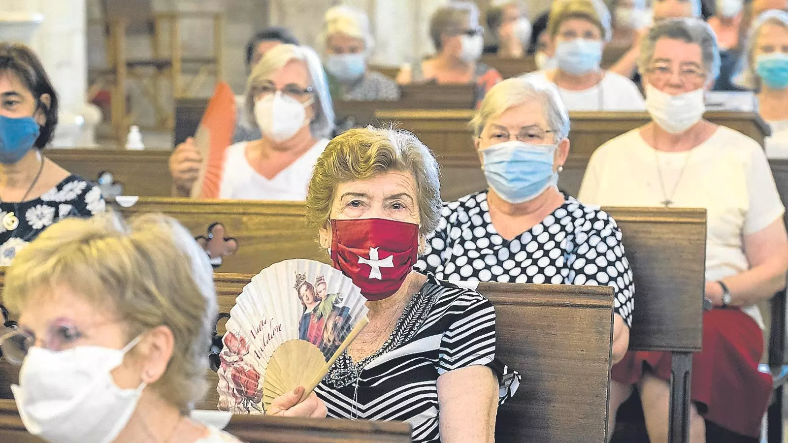 Imatge de la missa de caixers del 2020