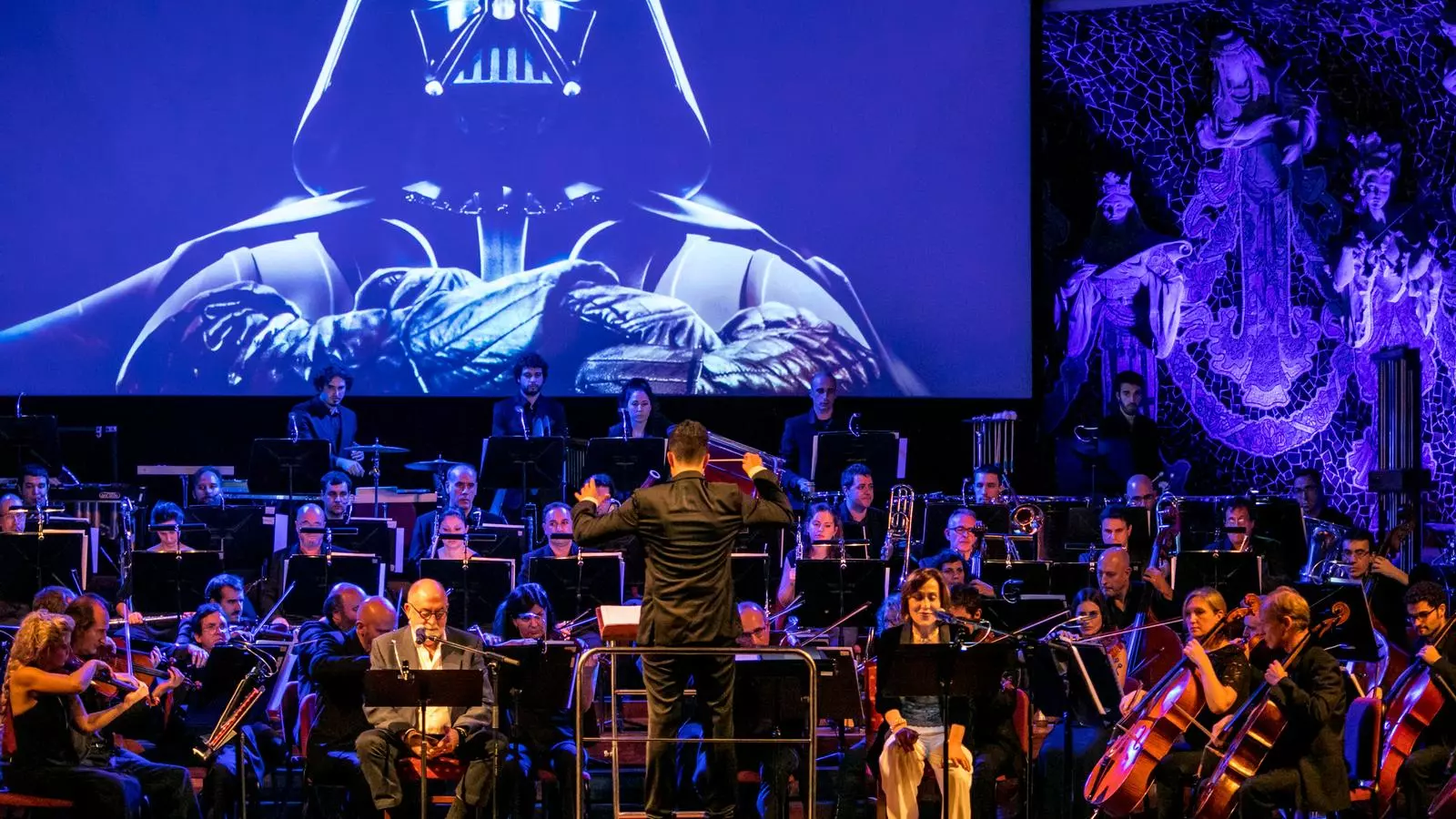 Imatge d'arxiu de l'Orquestra Simfonica del Vallès interpretant bandes sonores de John Williams al Palau de la Música.