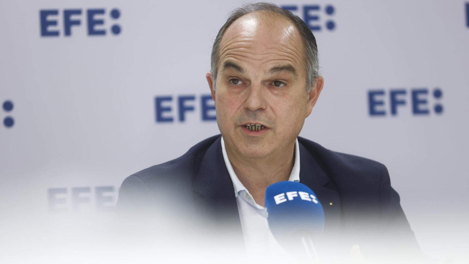 The general secretary of Junts, Jordi Turull, in the interview in Efe.