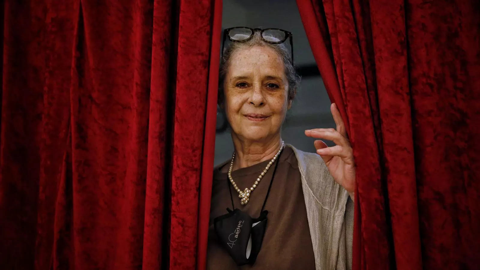 L'actriu Vicky Peña al Teatre Romea, on representa l'espectacle 'Pedro Páramo'