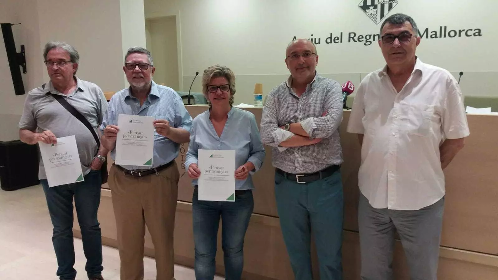 Bernat Riurtort, Miquel Rosseló, Maria José Suasi i Joan Matamalas.