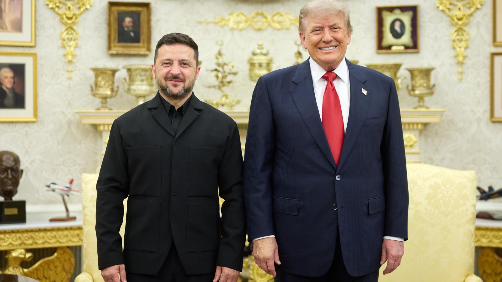 Zelenski y Trump este martes en el Despacho Oval