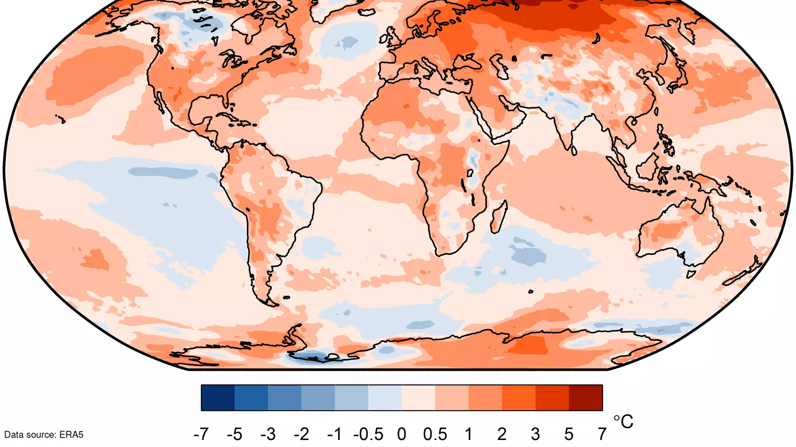 Diferència entre la temperatura mitjana del 2020 i del període de referència 1981-2010