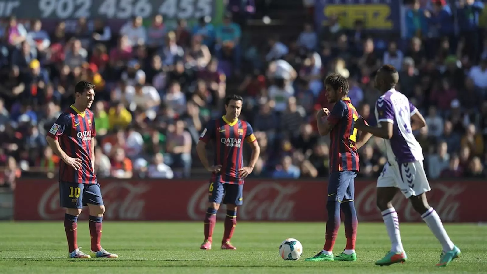 Messi, Xavi i Neymar, capcots a Valladolid / DENIS DOYLE / GETTY IMAGES