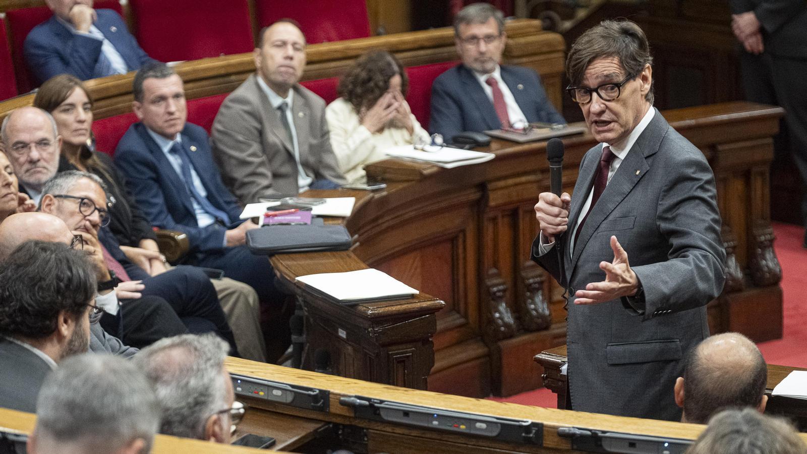 Salvador Illa in Parliament