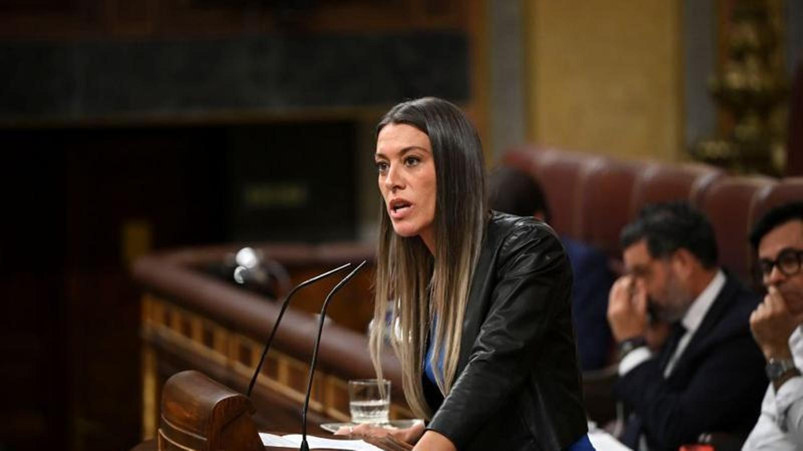 La portavoz de Junts en el Congreso de los Diputados, Míriam Nogueras, durante la sesión del 24 de junio del 2026.
