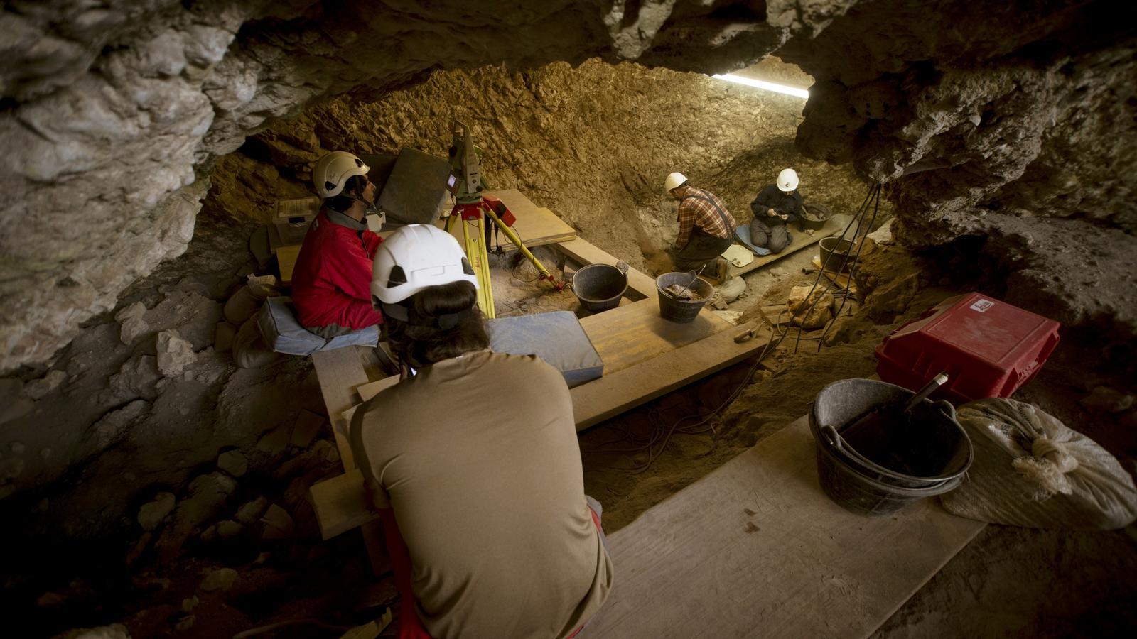 Archaeological excavation work at the El Mirador site.