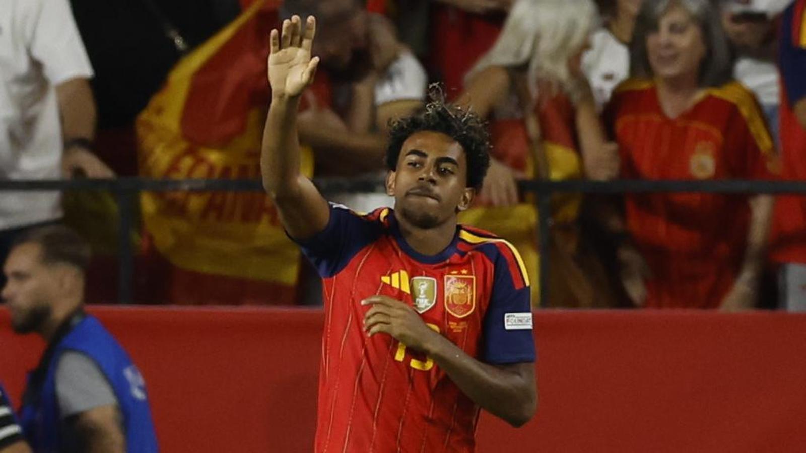 Lamine Yamal, author of Spain's first goal against Croatia