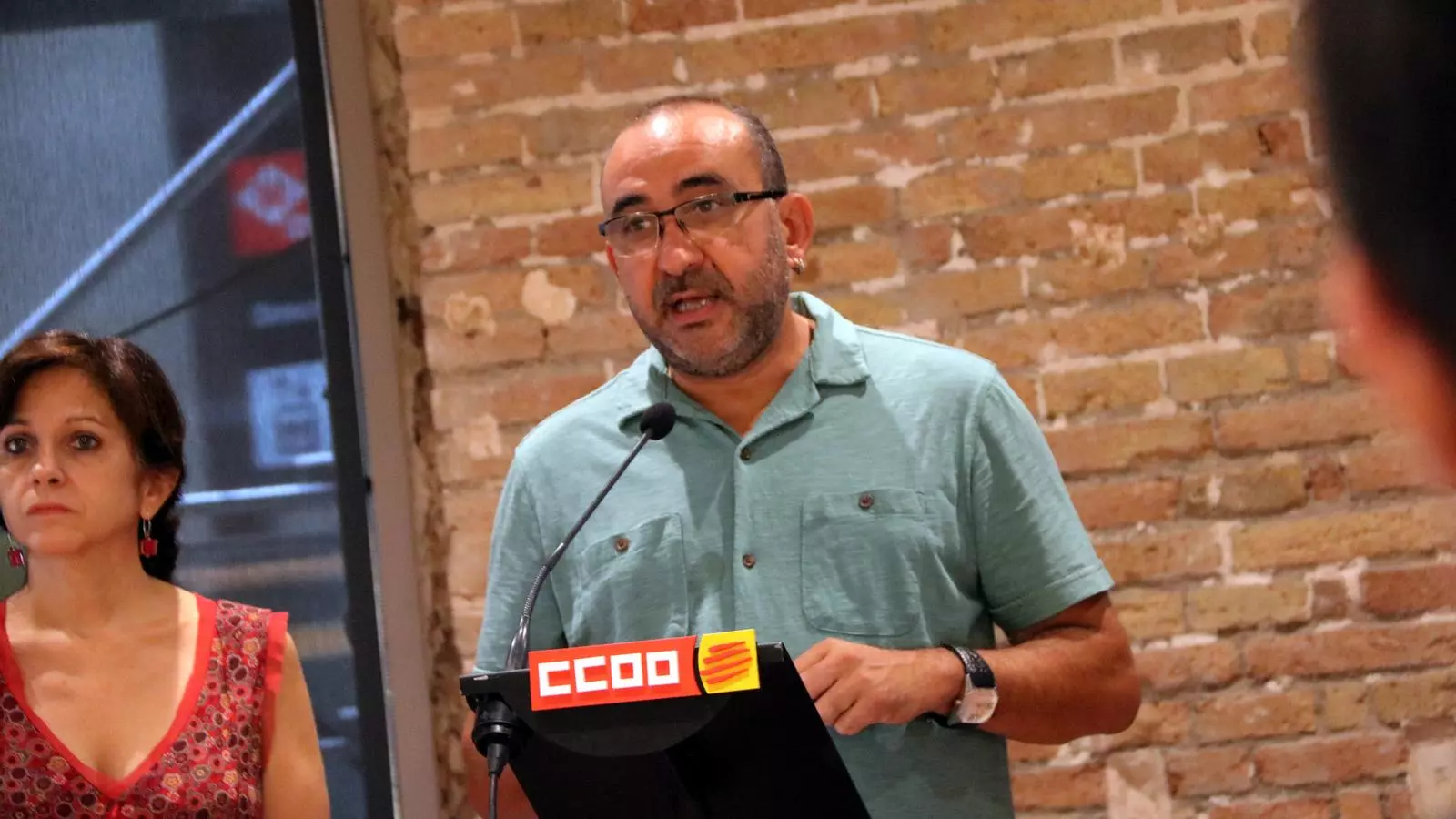 El secretari general de CCOO a Catalunya, Javier Pacheco, aquest dimarts.