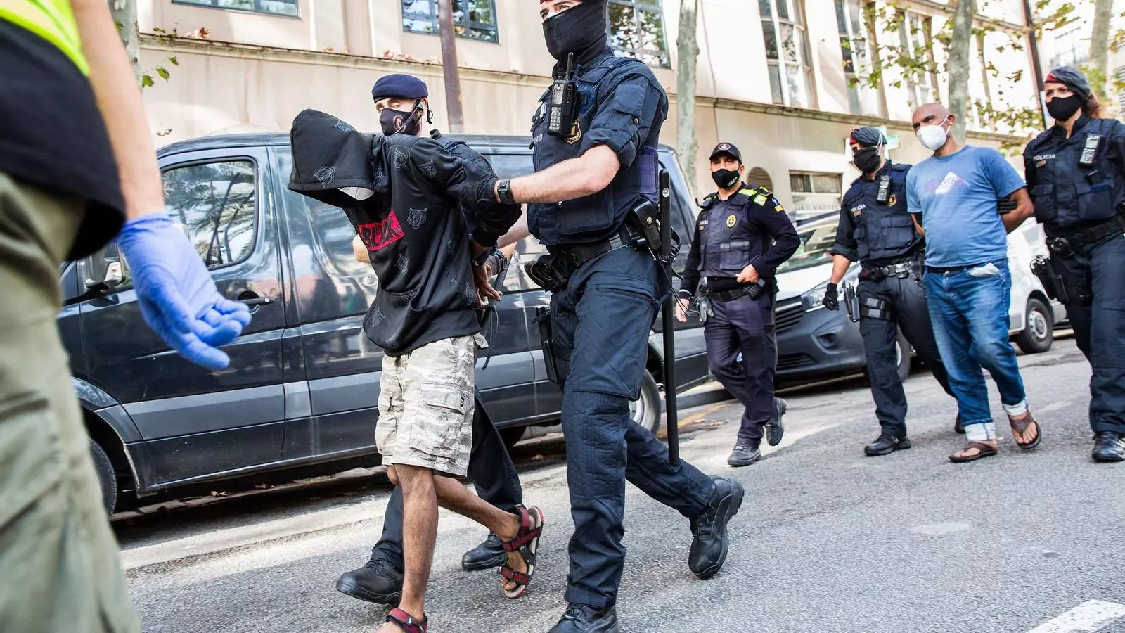 Operation against drug trafficking in the Raval in October last year.