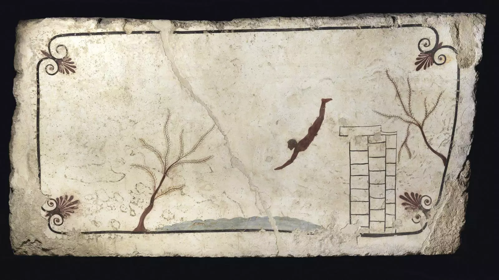 El nedador de la tomba de Paestum