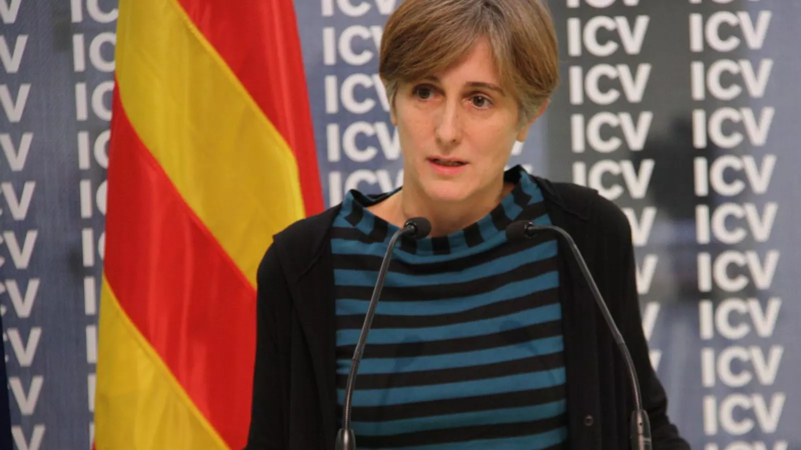Dolors Camats, coordinadora d'ICV, a la seu de la seva formació / ACN