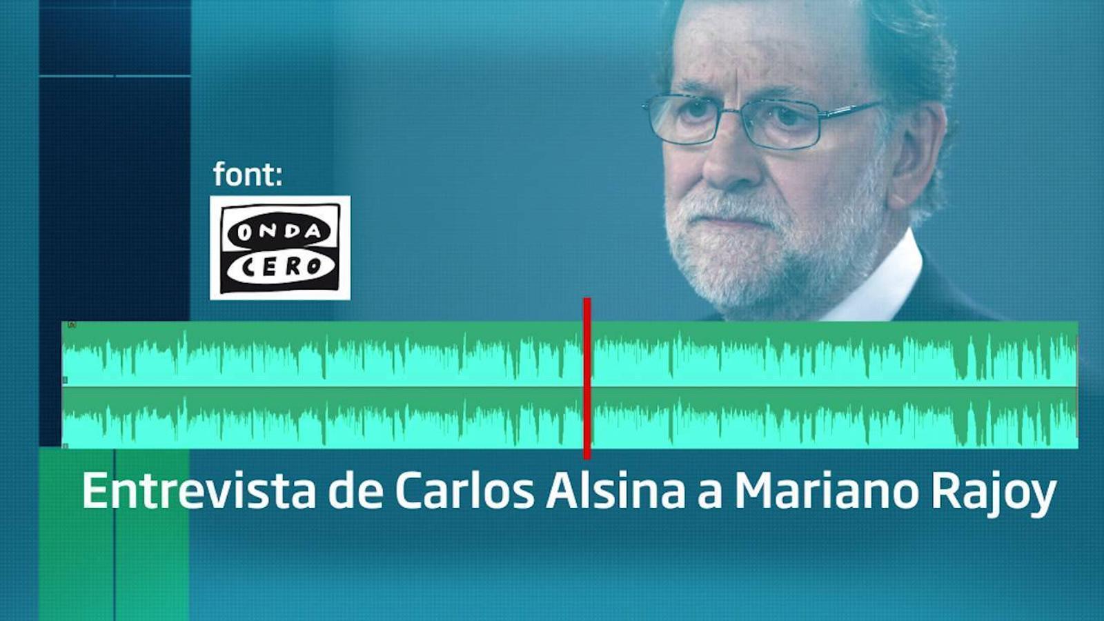 Carlos Alsina torna a posar contra les cordes a Mariano Rajoy