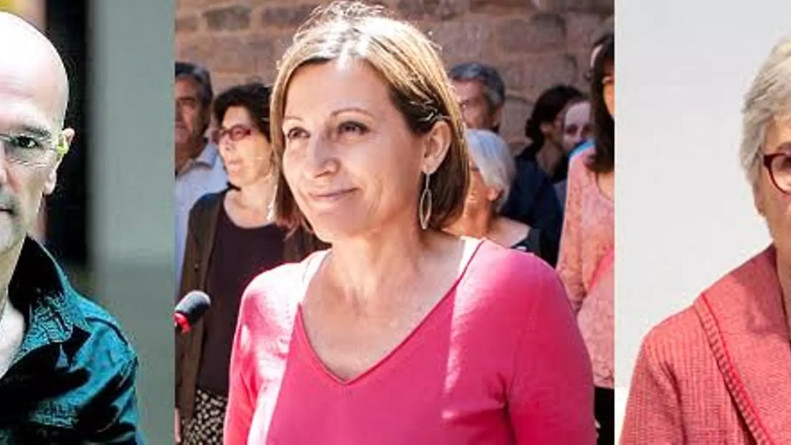 Raül Romeva, Carme Forcadell i Muriel Casals